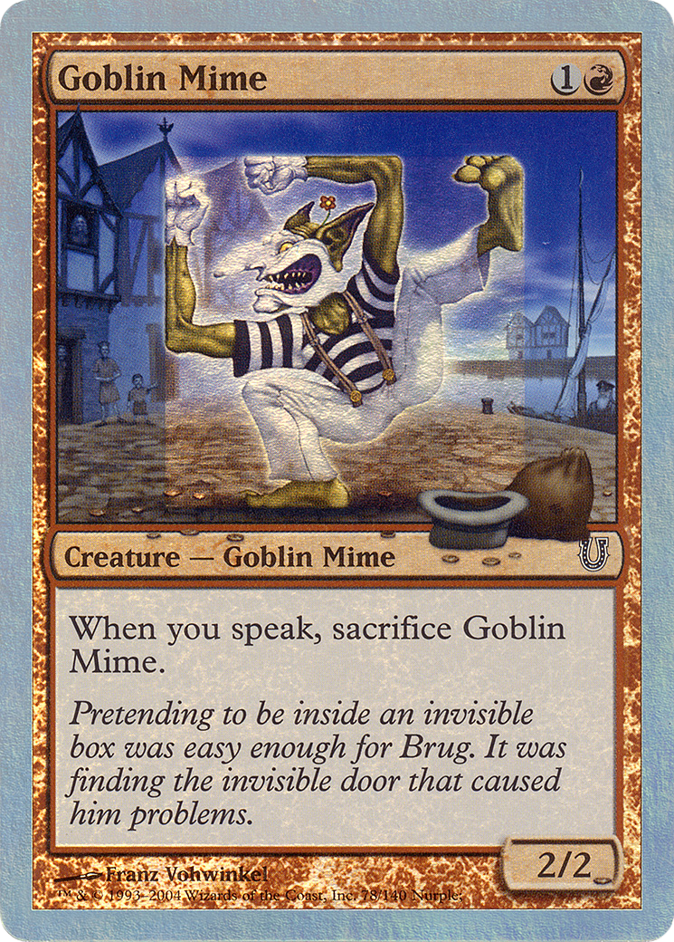 Image of Goblin Mime (Alternate Foil) [Unhinged]