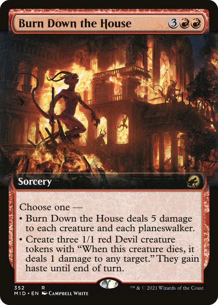 Image of Burn Down the House (Extended Art) [Innistrad: Midnight Hunt]