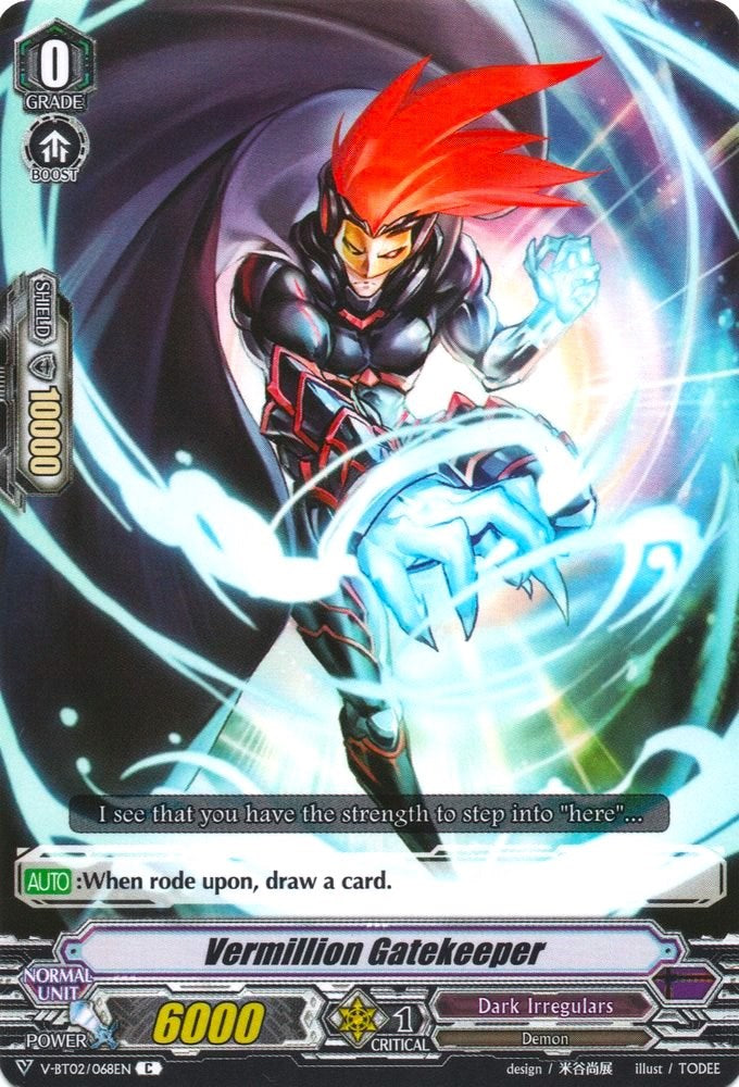 Image of Vermillion Gatekeeper (V-BT02/068EN) [Strongest! Team AL4]