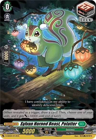 Image of Sylvan Horned Beast, Polatter (D-SD04/012EN) [Megumi Okura: Sylvan King]