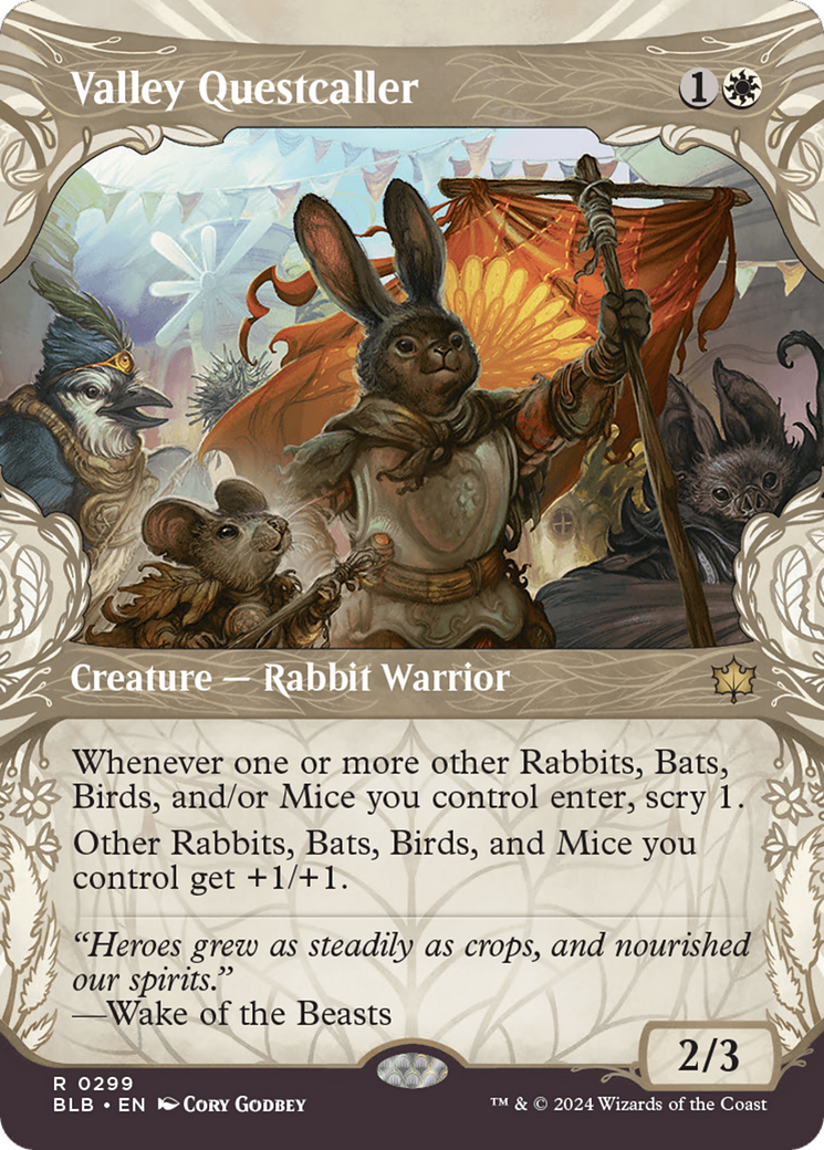 Image of Valley Questcaller (Showcase) [Bloomburrow]