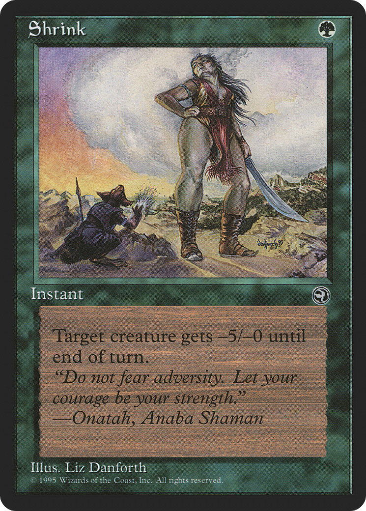 Image of Shrink (Onatah Flavor Text) [Homelands]