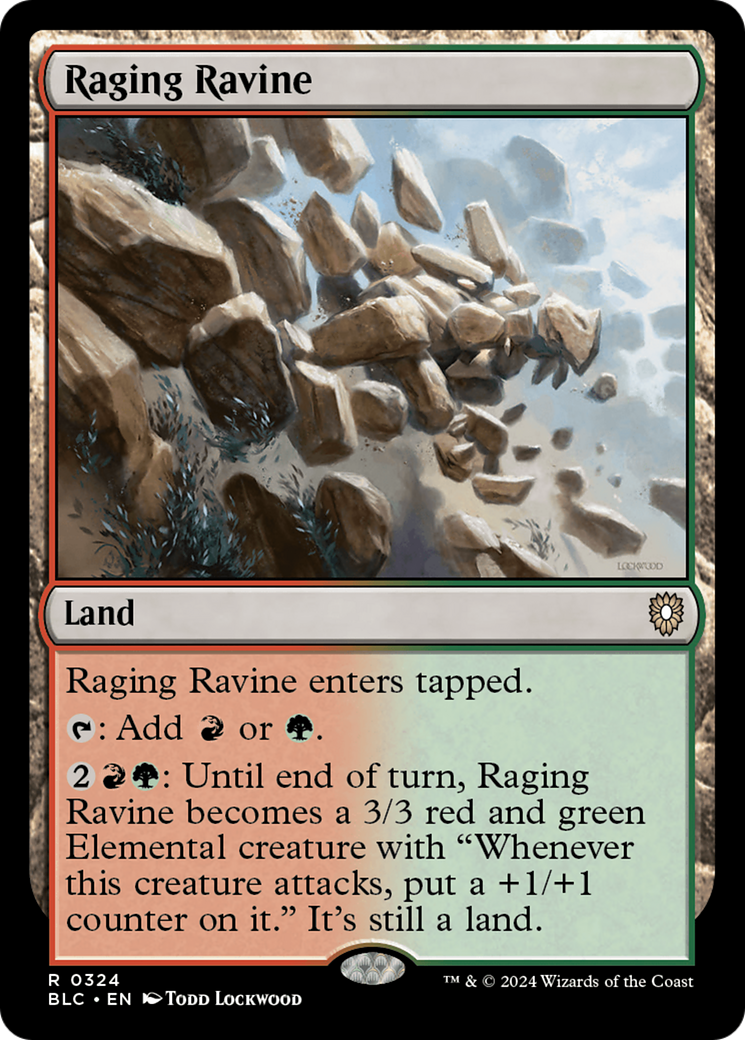 Image of Raging Ravine [Bloomburrow Commander]