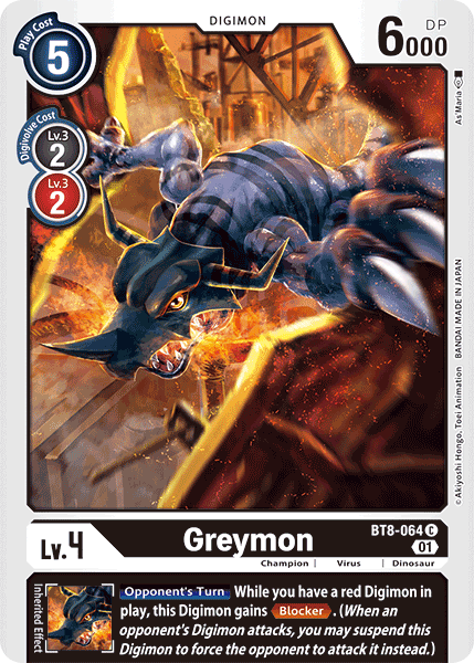 Image of Greymon [BT8-064] [New Awakening]