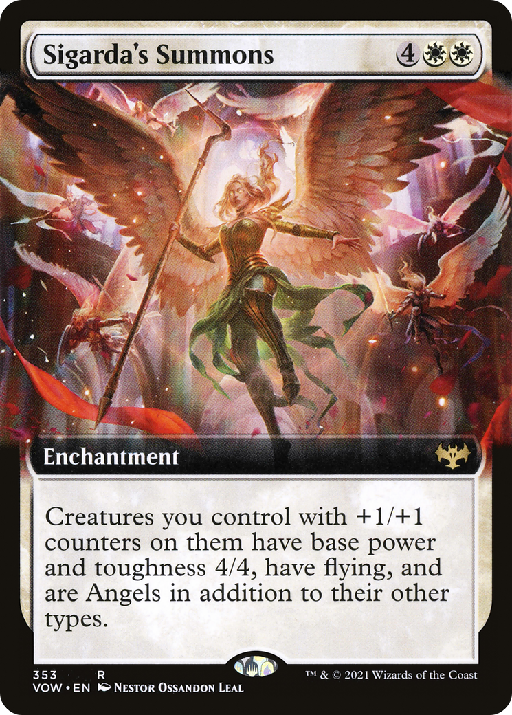Image of Sigarda's Summons (Extended Art) [Innistrad: Crimson Vow]