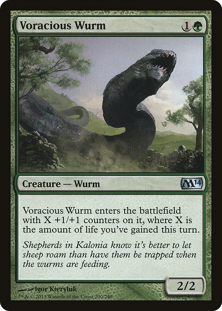 Image of Voracious Wurm [Magic 2014]