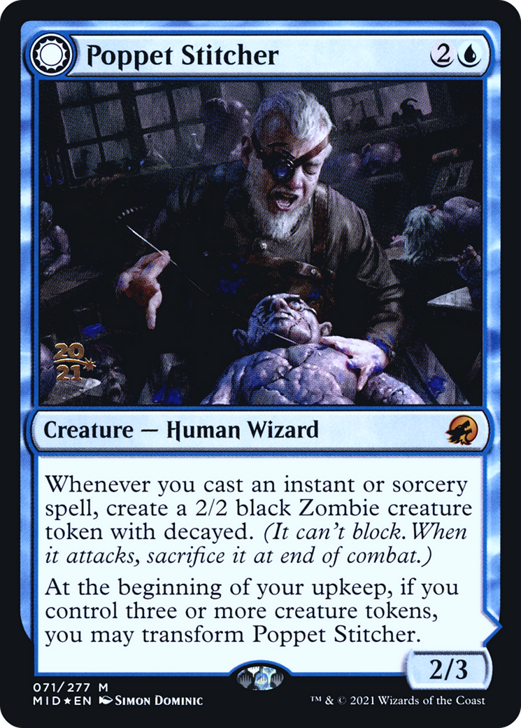 Image of Poppet Stitcher // Poppet Factory [Innistrad: Midnight Hunt Prerelease Promos]