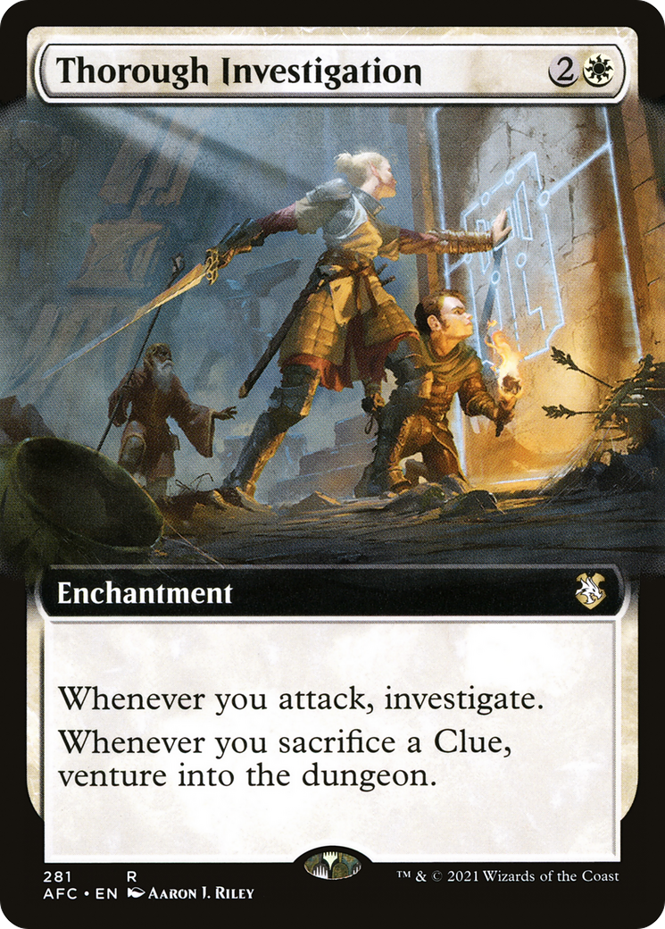 Image of Thorough Investigation (Extended Art) [Dungeons & Dragons: Adventures in the Forgotten Realms Commander]