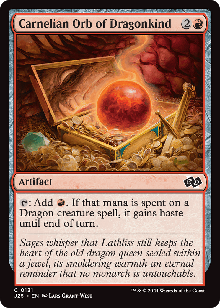 Image of Carnelian Orb of Dragonkind [Foundations Jumpstart]