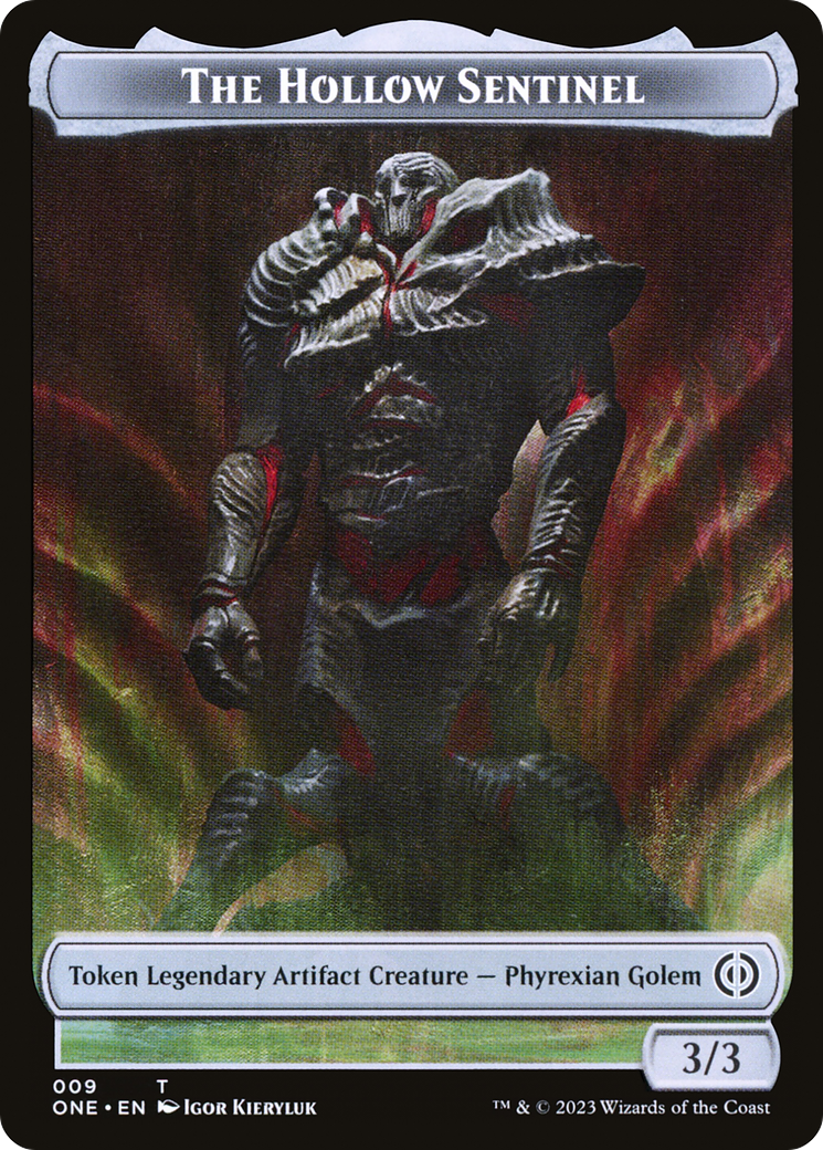 Image of The Hollow Sentinel Token [Phyrexia: All Will Be One Tokens]