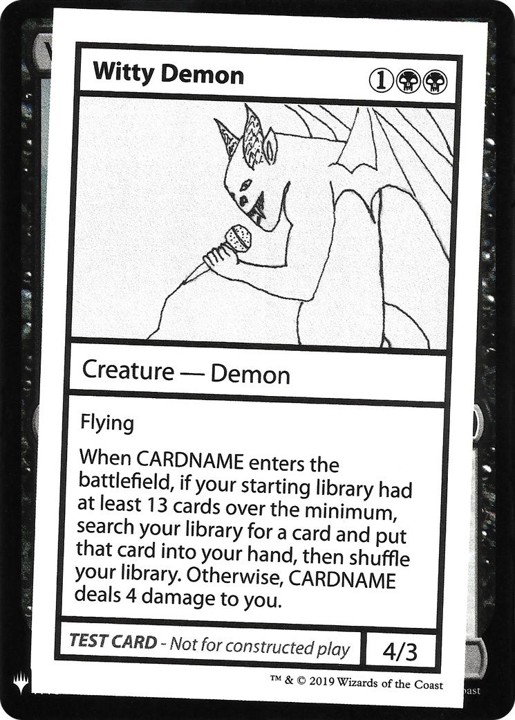 Image of Witty Demon [Mystery Booster Playtest Cards]