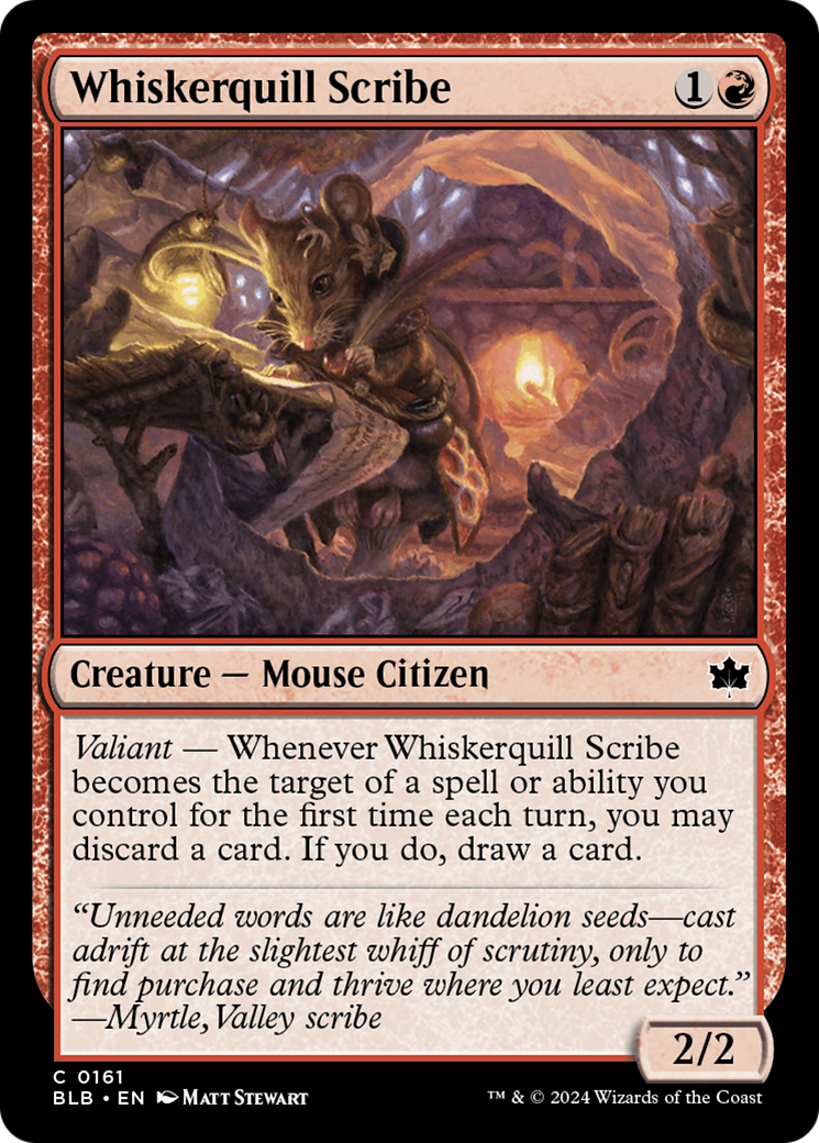 Image of Whiskerquill Scribe [Bloomburrow]