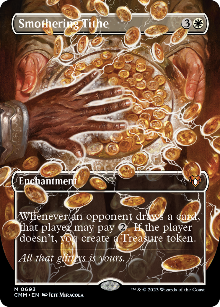 Image of Smothering Tithe (Borderless Alternate Art) [Commander Masters]