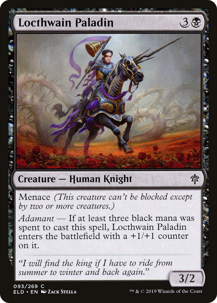 Image of Locthwain Paladin [Throne of Eldraine]