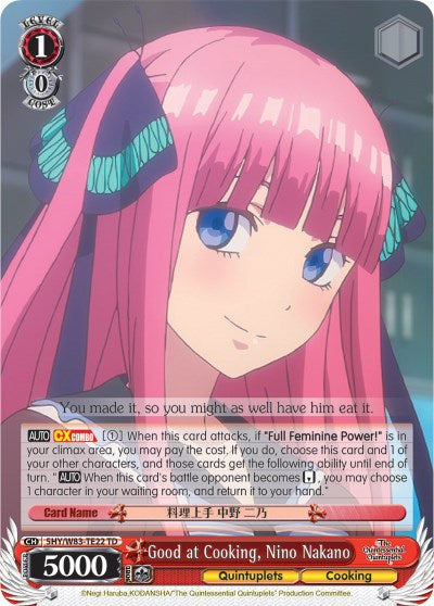 Image of Good at Cooking, Nino Nakano (5HY/W83-TE22 TD) [The Quintessential Quintuplets]