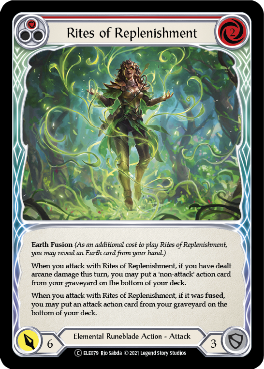 Image of Rites of Replenishment (Red) [U-ELE079] (Tales of Aria Unlimited)  Unlimited Normal