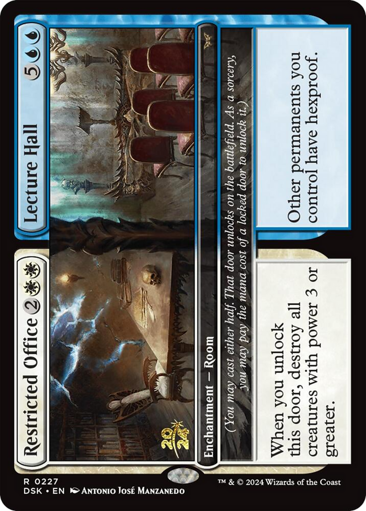 Image of Restricted Office // Lecture Hall [Duskmourn: House of Horror Prerelease Promos]