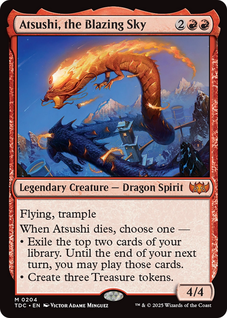 Image of Atsushi, the Blazing Sky [Tarkir: Dragonstorm Commander]