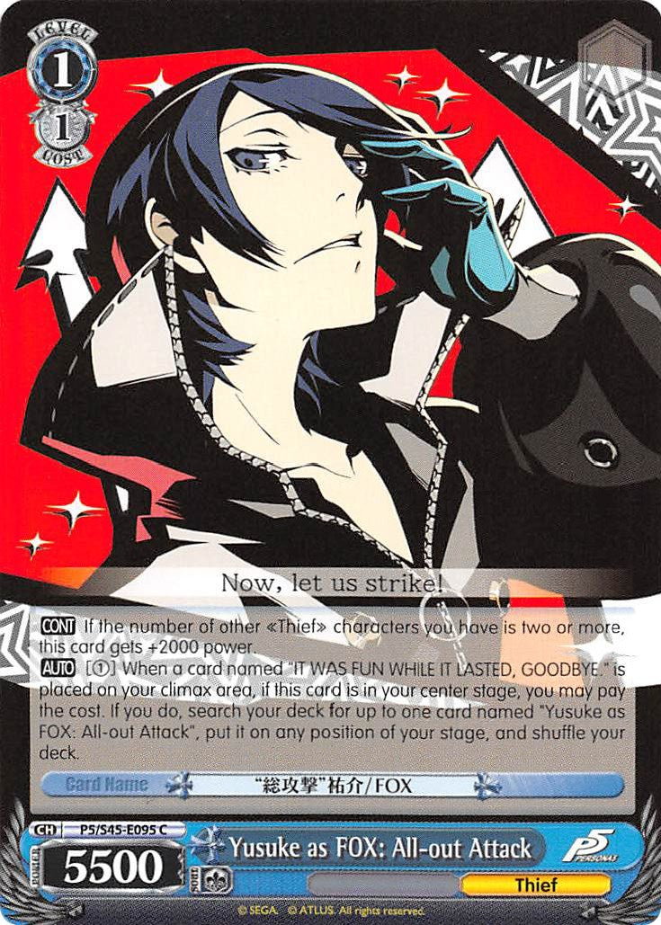 Image of Yusuke as FOX: All-out Attack (P5/S45-E095 C) [Persona 5]