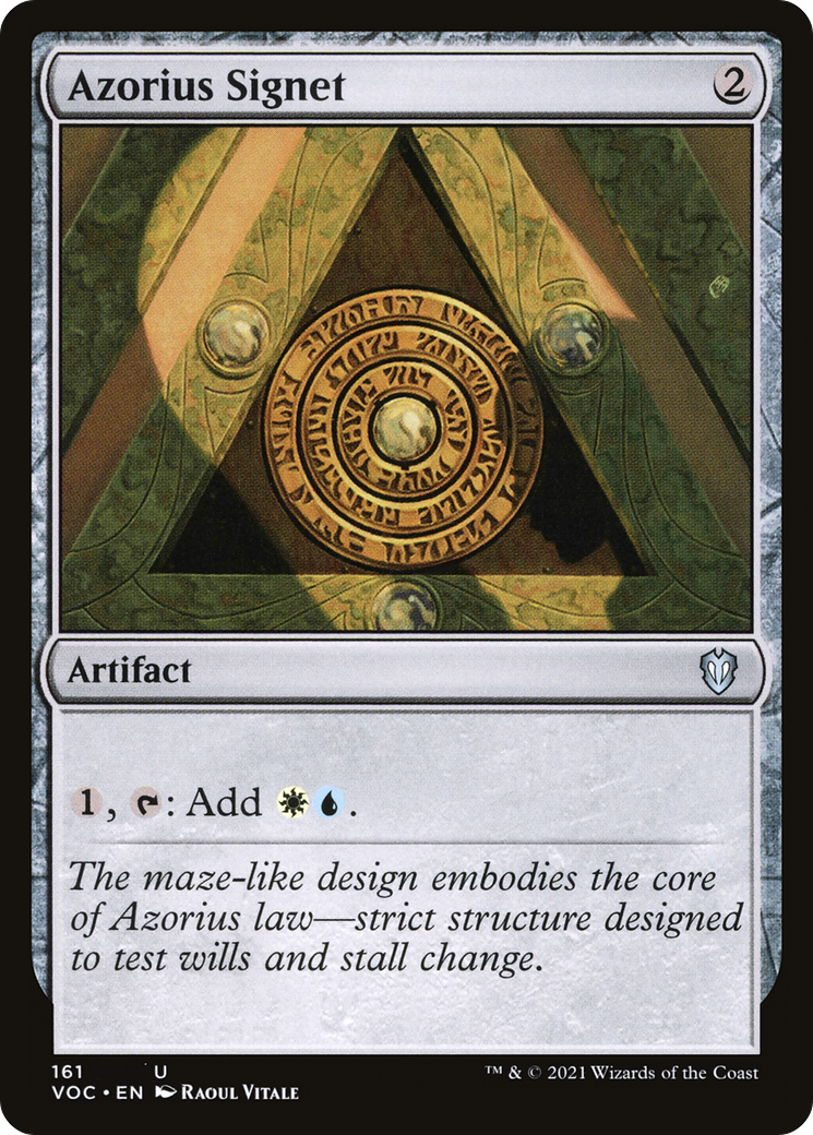 Image of Azorius Signet [Innistrad: Crimson Vow Commander]