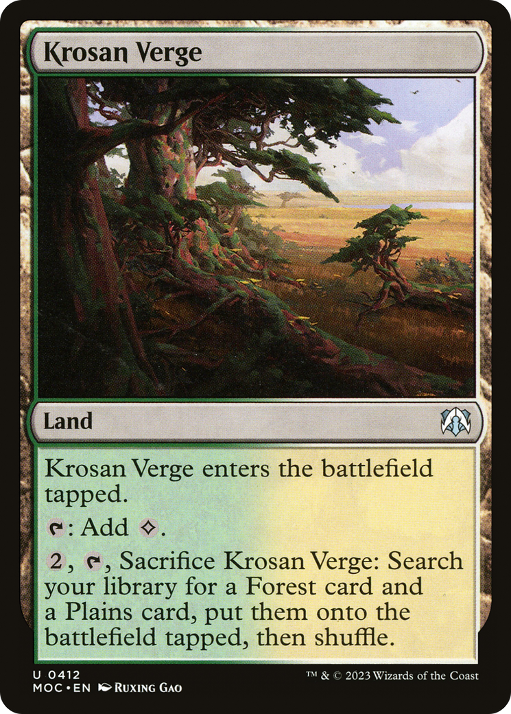 Image of Krosan Verge [March of the Machine Commander]