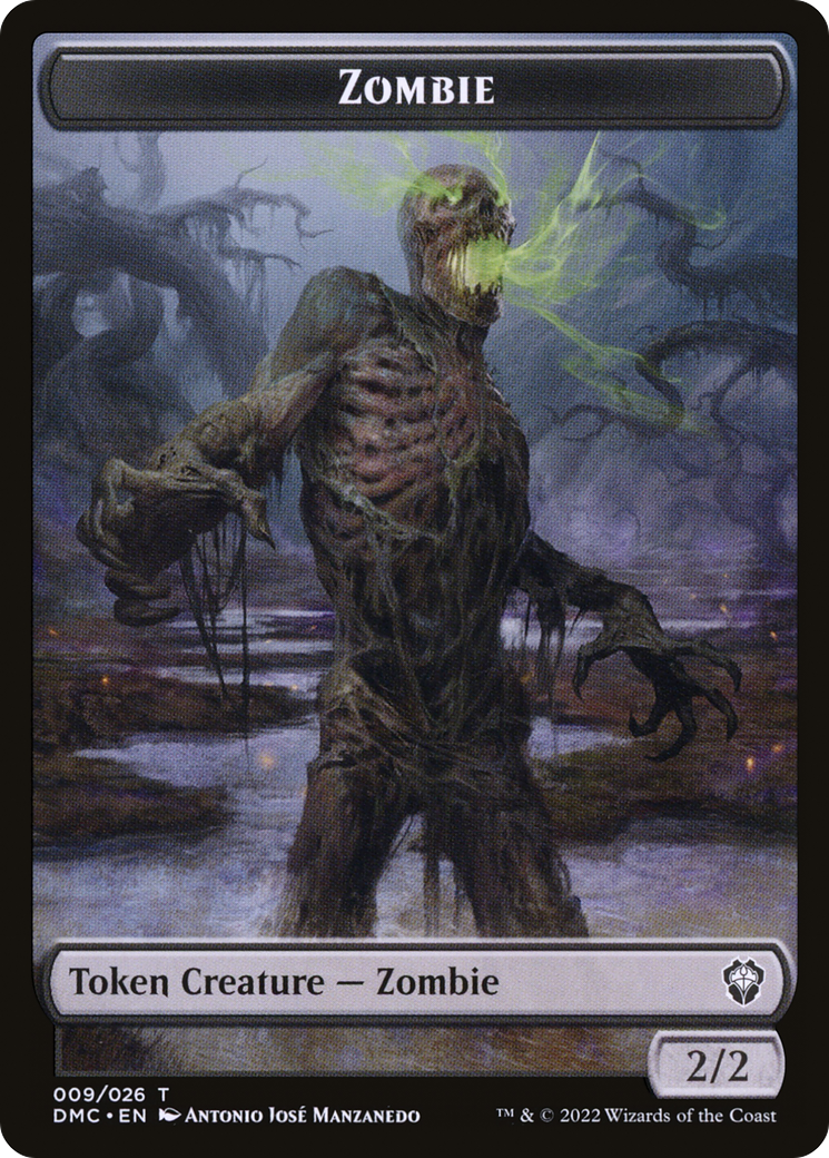 Image of Zombie Token [Dominaria United Commander Tokens]
