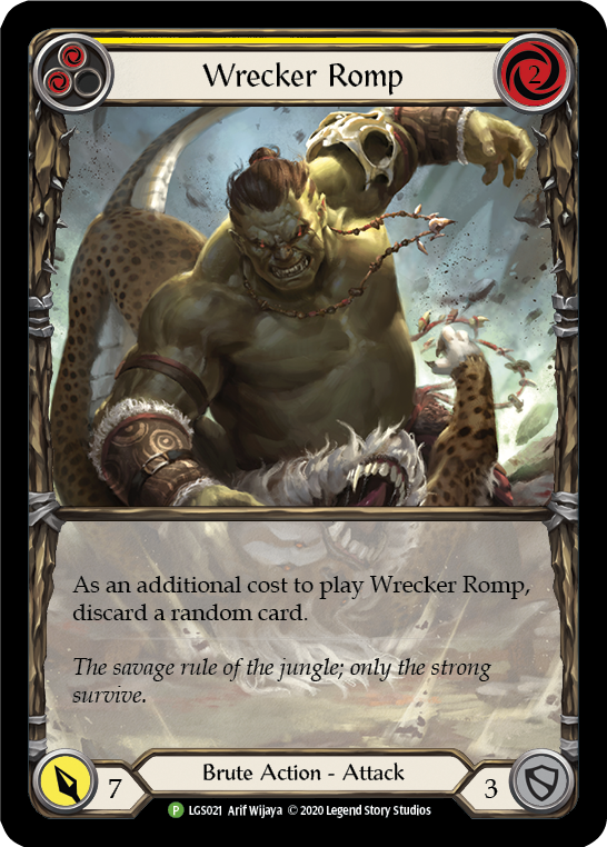 Image of Wrecker Romp (Yellow) [LGS021] (Promo)  Rainbow Foil
