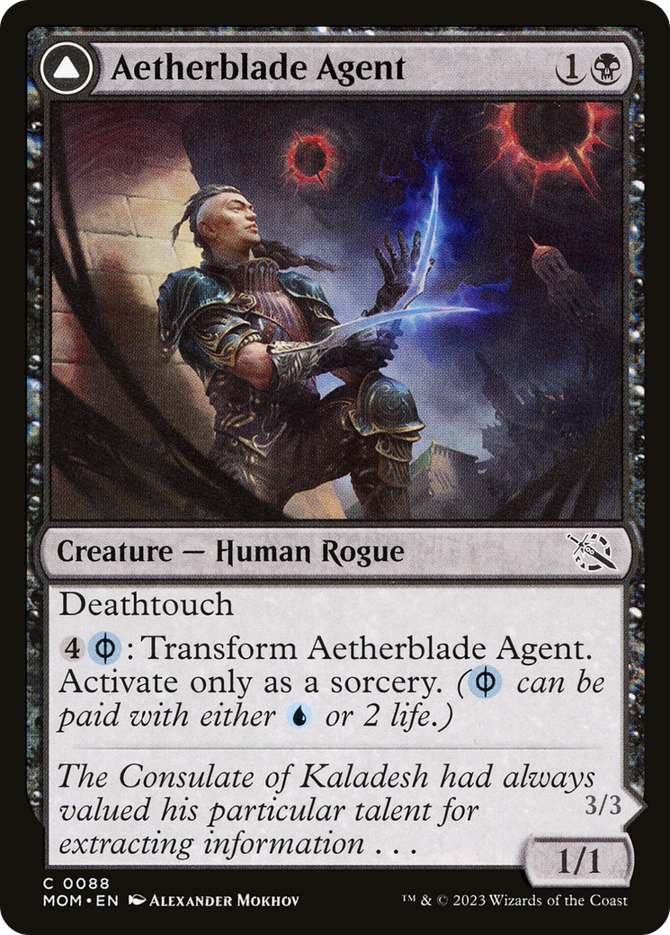 Image of Aetherblade Agent // Gitaxian Mindstinger [March of the Machine]
