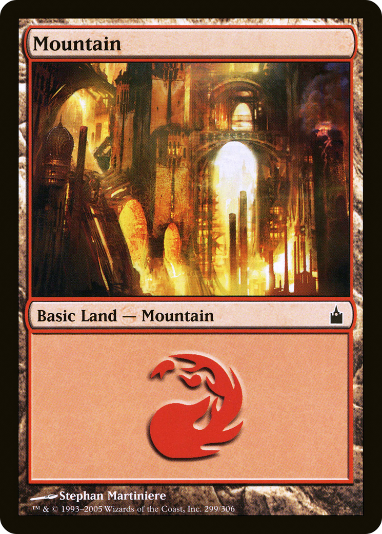 Image of Mountain (299) [Ravnica: City of Guilds]