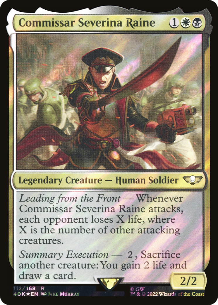 Image of Commissar Severina Raine (Surge Foil) [Warhammer 40,000]