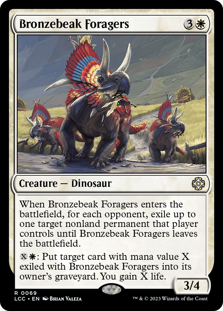 Image of Bronzebeak Foragers [The Lost Caverns of Ixalan Commander]