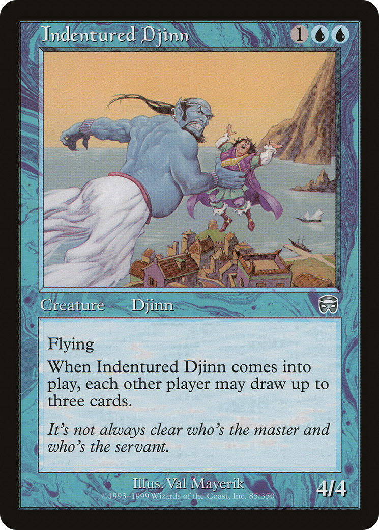 Image of Indentured Djinn [Mercadian Masques]