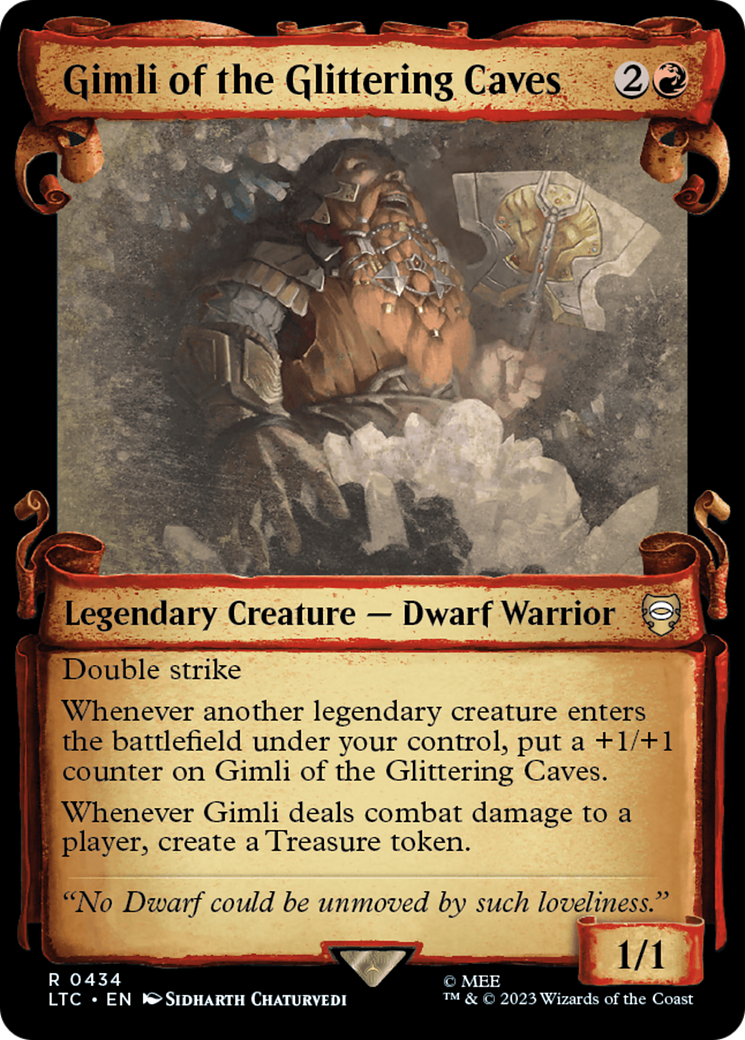 Image of Gimli of the Glittering Caves [The Lord of the Rings: Tales of Middle-Earth Commander Showcase Scrolls]