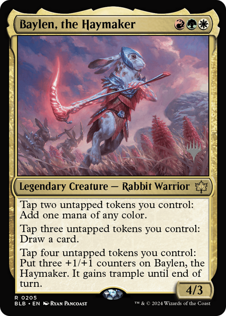 Image of Baylen, the Haymaker (Promo Pack) [Bloomburrow Promos]