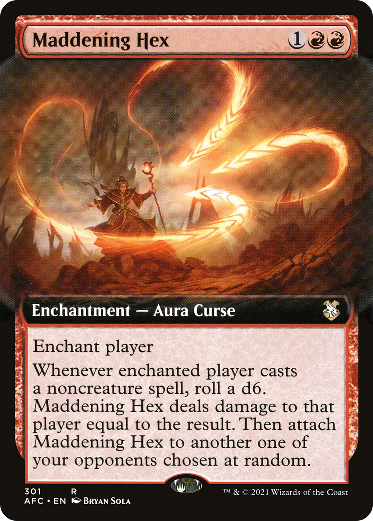 Image of Maddening Hex (Extended Art) [Dungeons & Dragons: Adventures in the Forgotten Realms Commander]