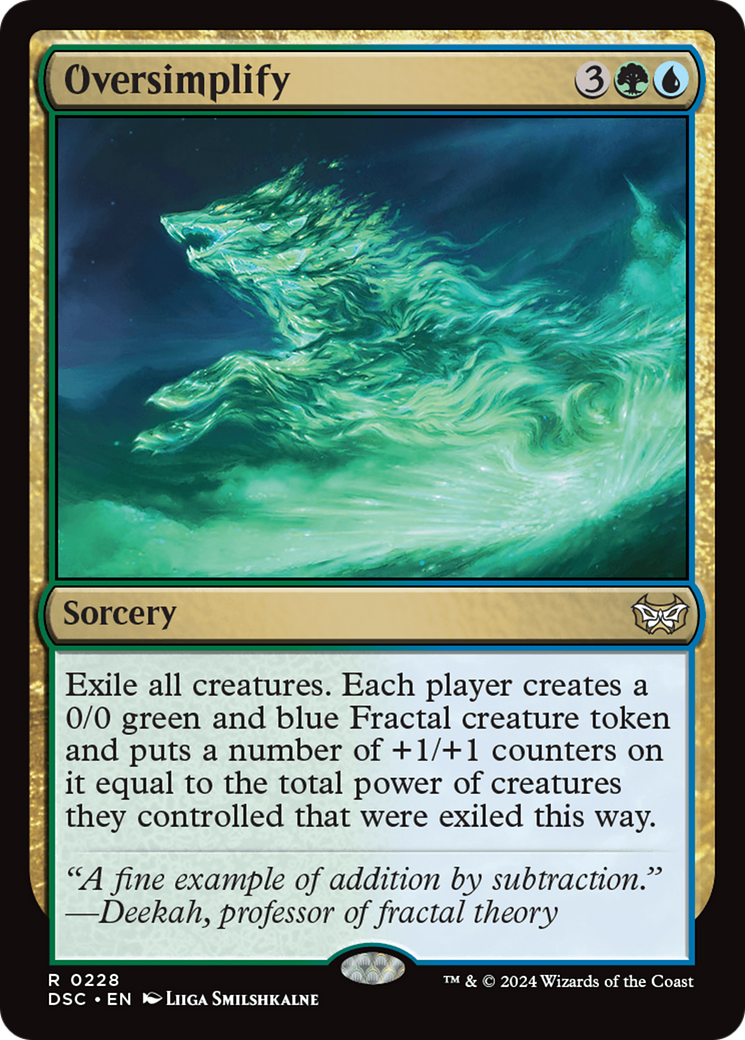 Image of Oversimplify [Duskmourn: House of Horror Commander]