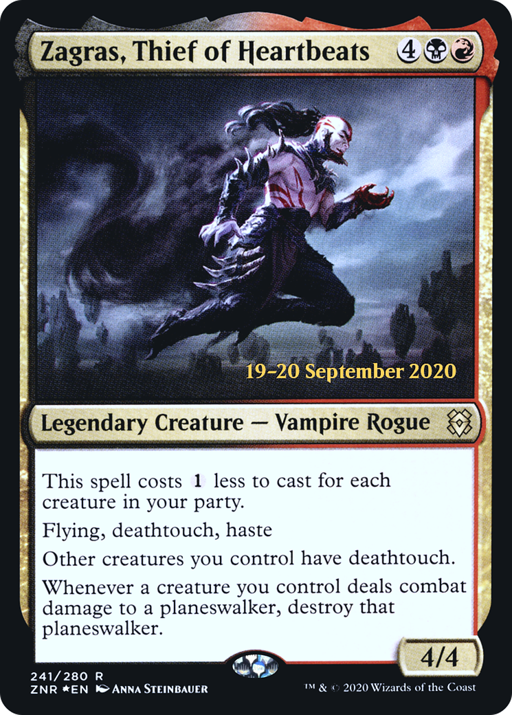 Image of Zagras, Thief of Heartbeats [Zendikar Rising Prerelease Promos]