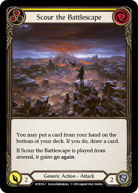 Image of Scour the Battlescape (Yellow) [WTR195-C] (Welcome to Rathe)  Alpha Print Normal