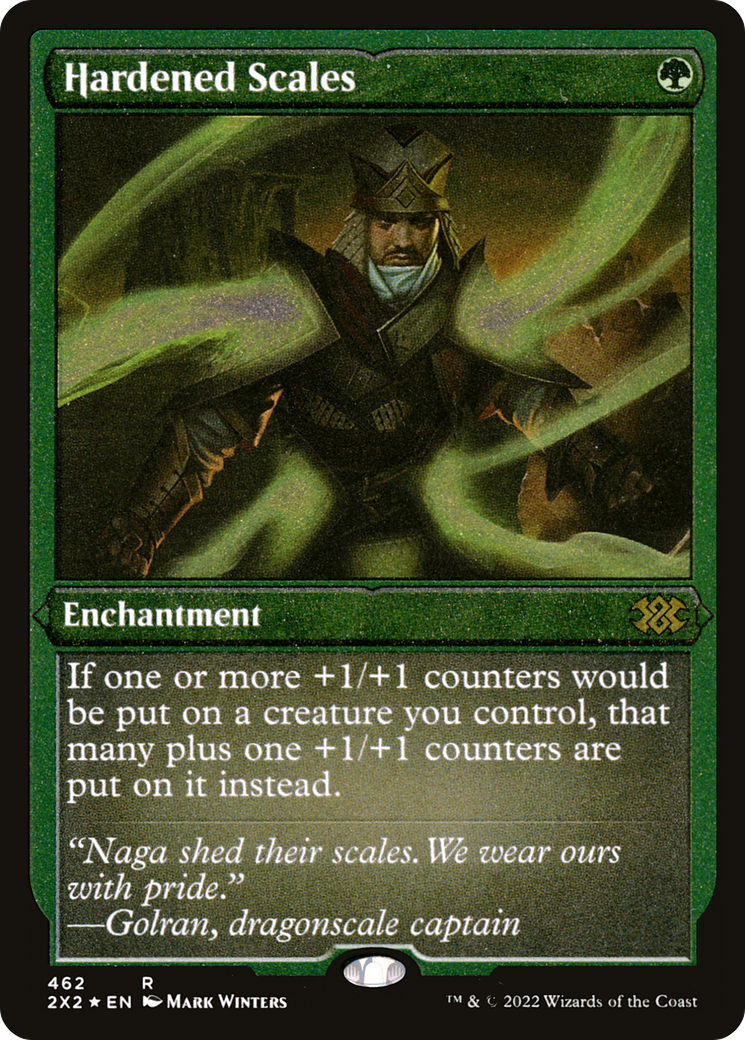 Image of Hardened Scales (Foil Etched) [Double Masters 2022]