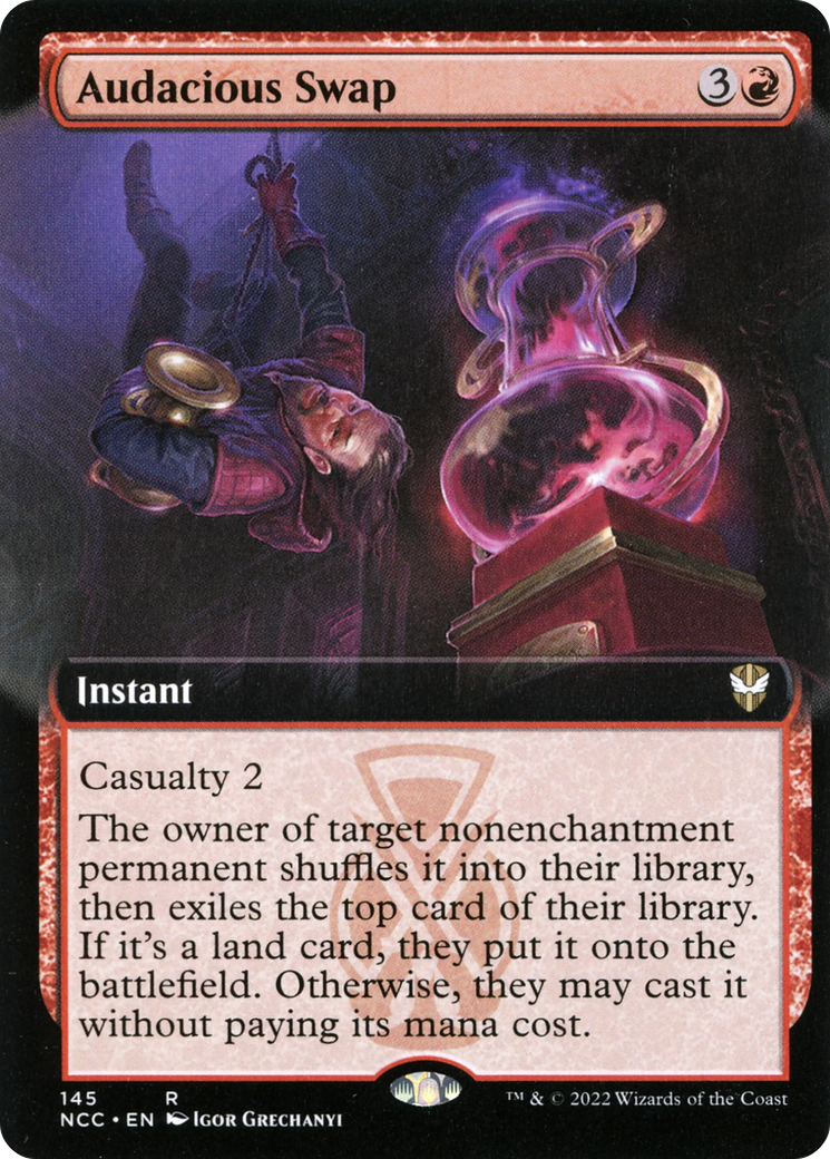 Image of Audacious Swap (Extended Art) [Streets of New Capenna Commander]