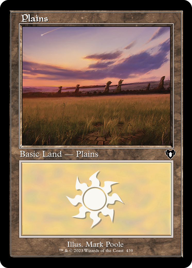 Image of Plains (439) (Retro) [Commander Masters]