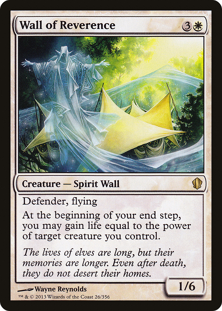 Image of Wall of Reverence [Commander 2013]
