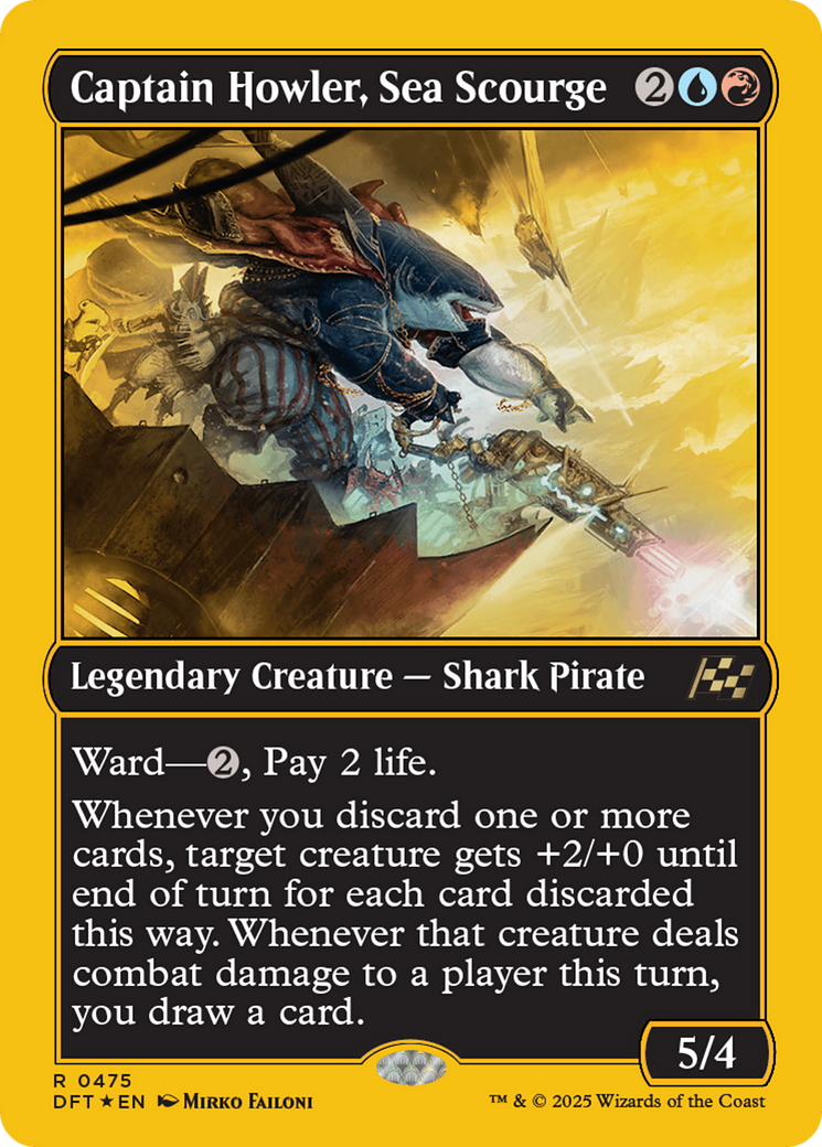 Image of Captain Howler, Sea Scourge (First-Place Foil) [Aetherdrift]