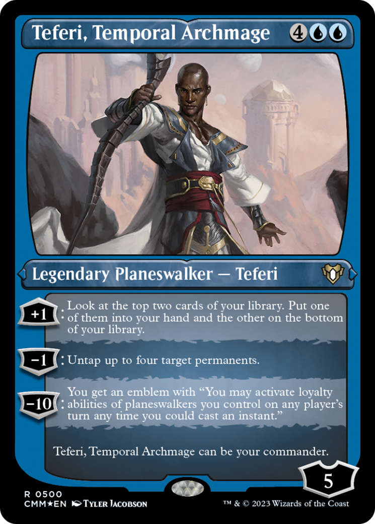 Image of Teferi, Temporal Archmage (Foil Etched) [Commander Masters]
