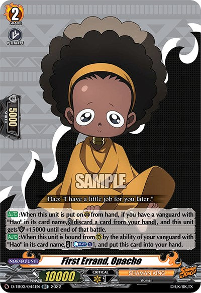 Image of First Errand, Opacho (D-TB03/044EN) [Shaman King]