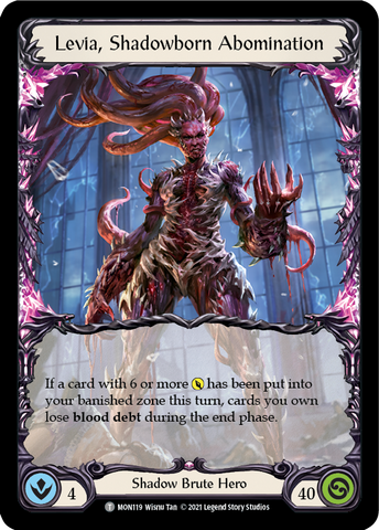 Levia, Shadowborn Abomination // Levia [MON119 // MON120] (Monarch)  1st Edition Normal