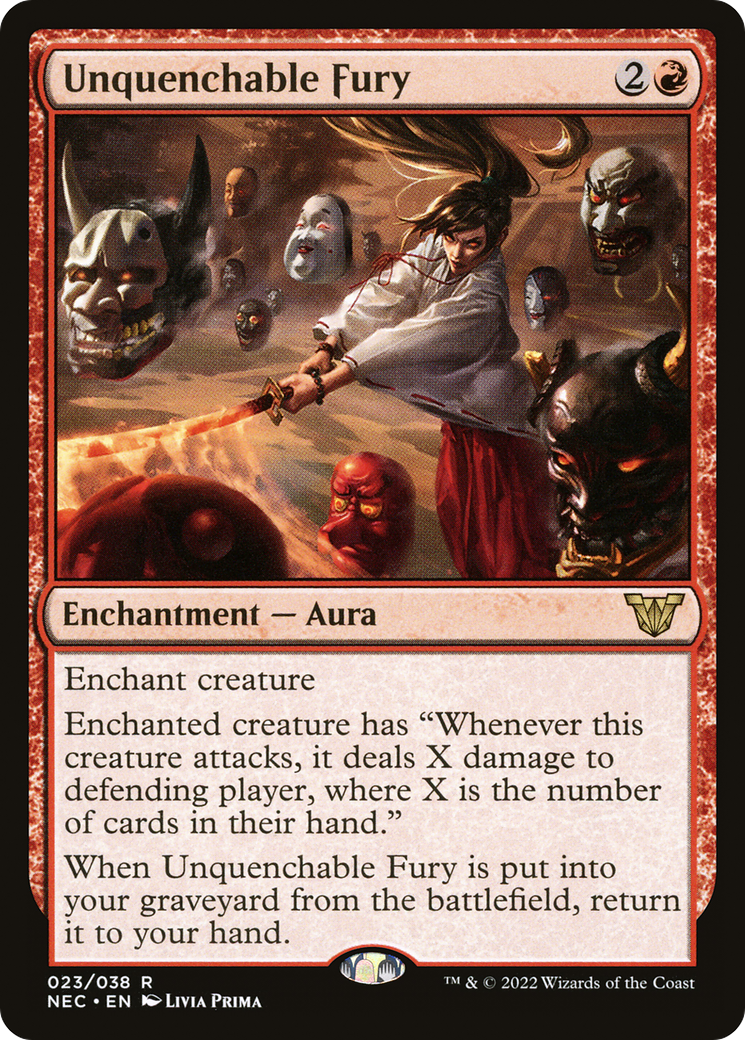 Image of Unquenchable Fury [Kamigawa: Neon Dynasty Commander]