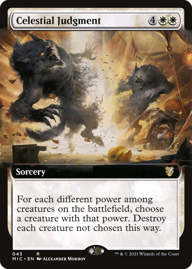 Image of Celestial Judgment (Extended Art) [Innistrad: Midnight Hunt Commander]