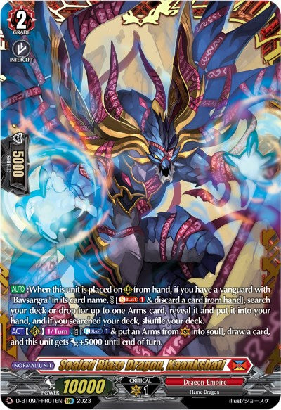 Image of Sealed Blaze Dragon, Kaankshati (D-BT09/FFR01EN) [Dragontree Invasion]