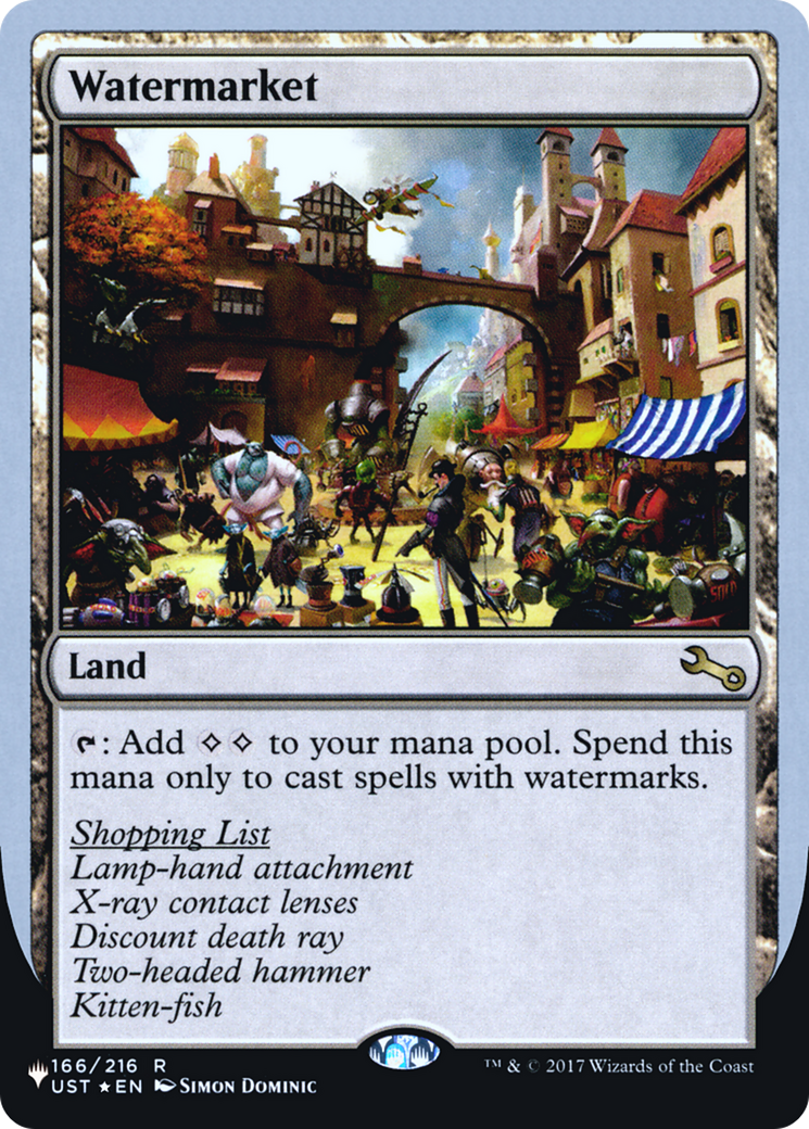 Image of Watermarket (Unfinity Foil Edition) [The List]